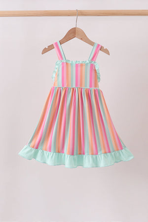 Rainbow Stripe Dress