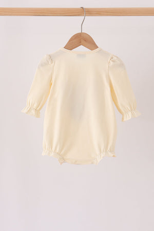Cream Football French Knot Bubble