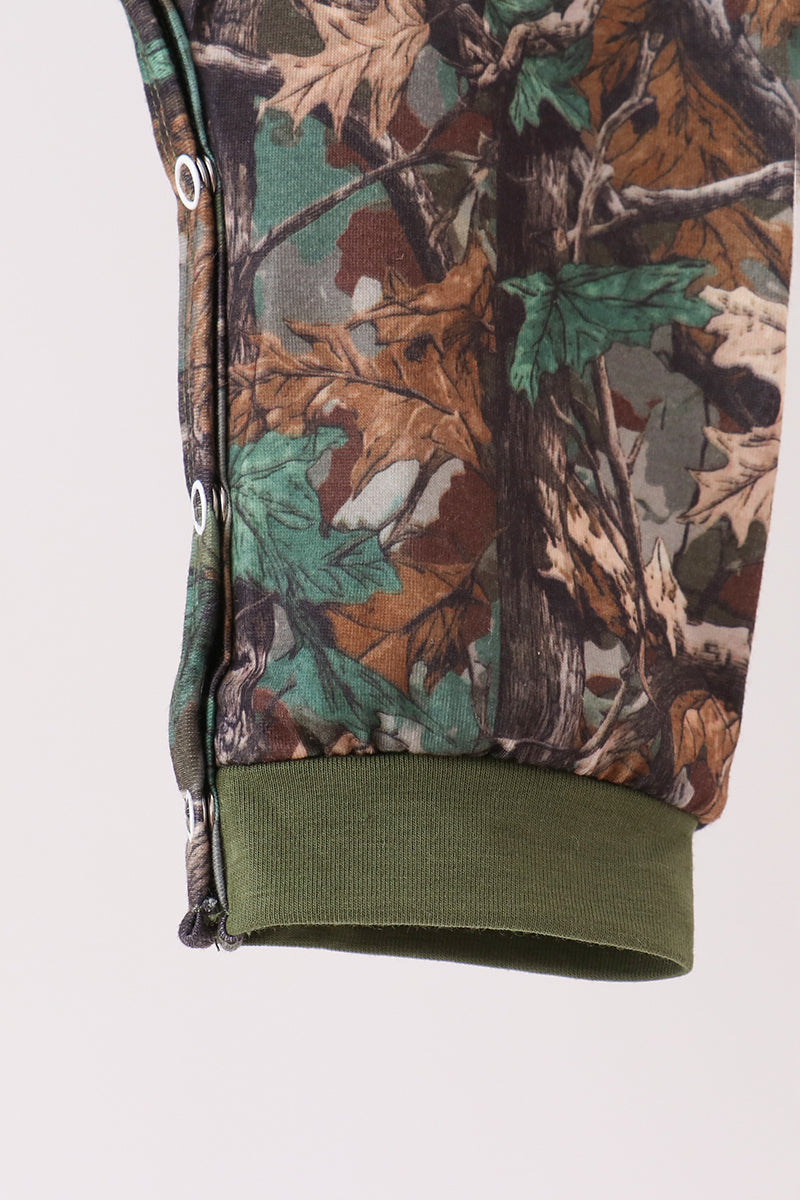Camouflage Mallard Embroidery Romper