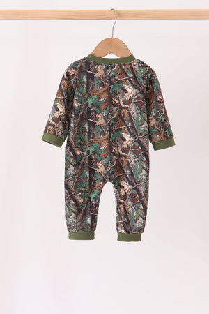 Camouflage Mallard Embroidery Romper