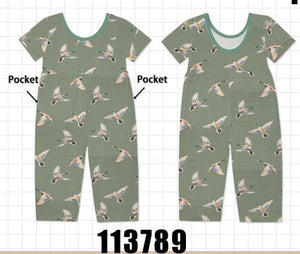Green Mallard Bamboo Jumpsuit