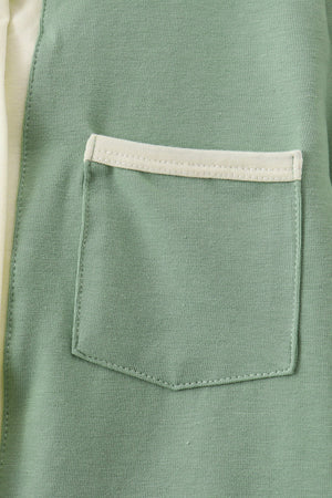 Sage button down shirt