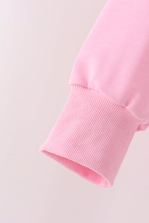 Pink bow pearl mom&me sweatshirt