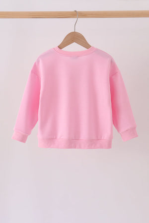 Pink bow pearl mom&me sweatshirt