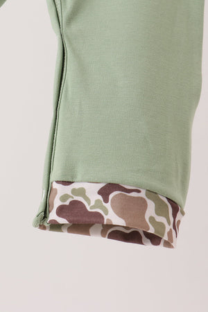 Camo Pumpkin Applique Romper