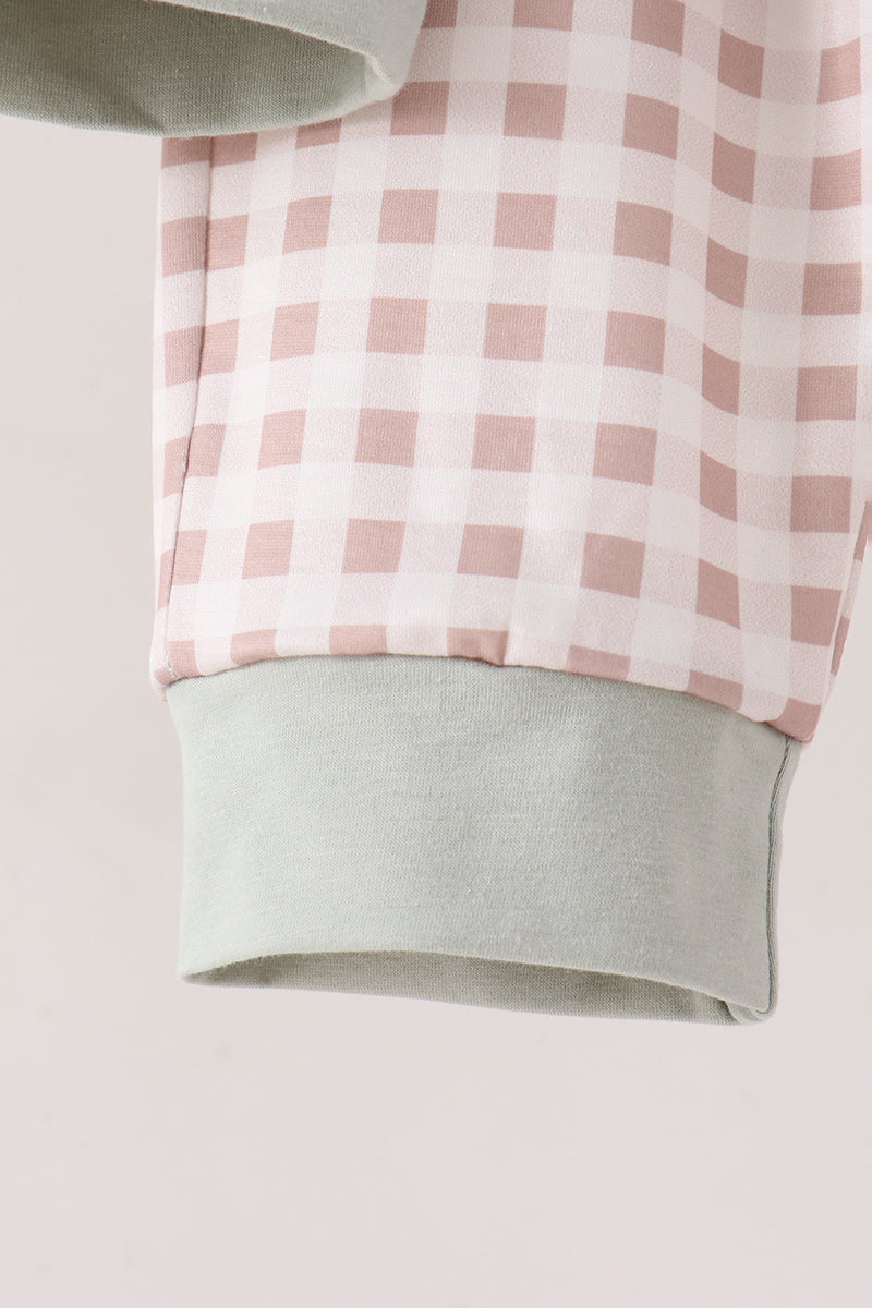 Sage hunting embroidery Pants set