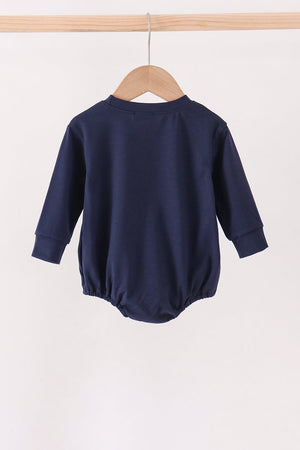 Navy football sequin bubble