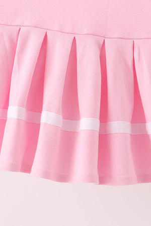 Pink football sequin dress