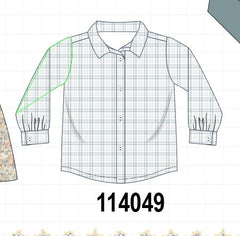 Plaid button down shirt