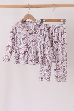 Camouflage bamboo pajama set