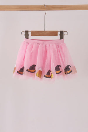 Pink candy sequin tutu skirts