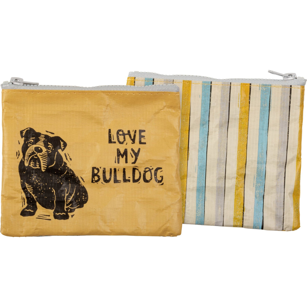 Primitives By Kathy Zipper Wallet - Bulldog