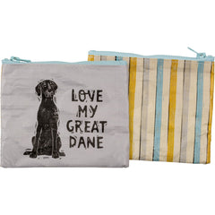 Primitives By Kathy Zipper Wallet - Great Dane
