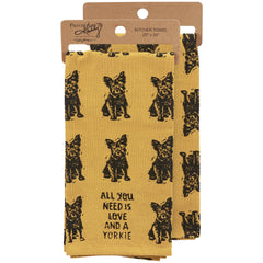 Primitives By Kathy Kitchen Towel - Yorkie