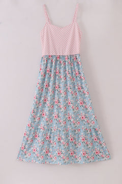 Petal perfection print mom dress