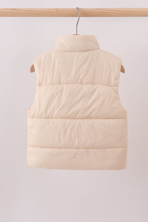 Cream mom&me puffer vest