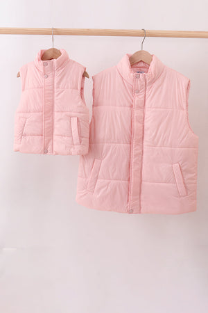 Pink mom&me puffer vest
