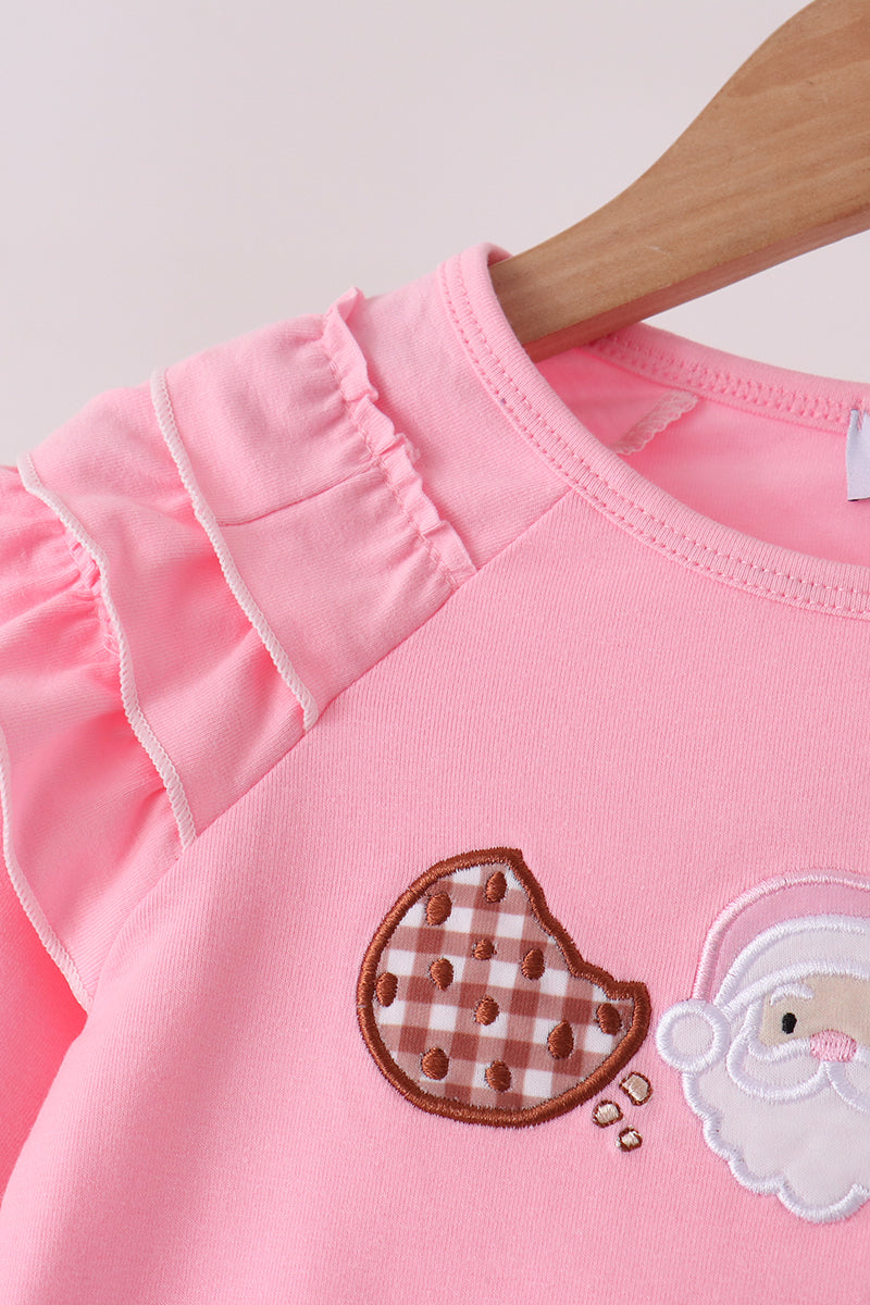 Pink Milk Cookies Ruffle Top