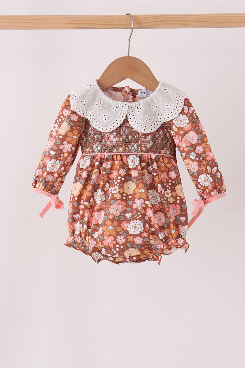 Floral Smocked Lace Bubble