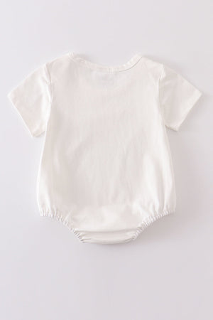 Cream blank basic t-shirt Adult Kids and baby bubble