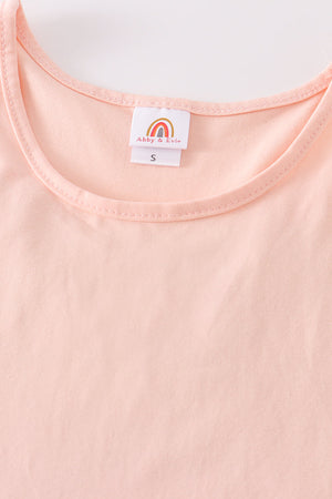 Peach blank basic kids teens adult tank top