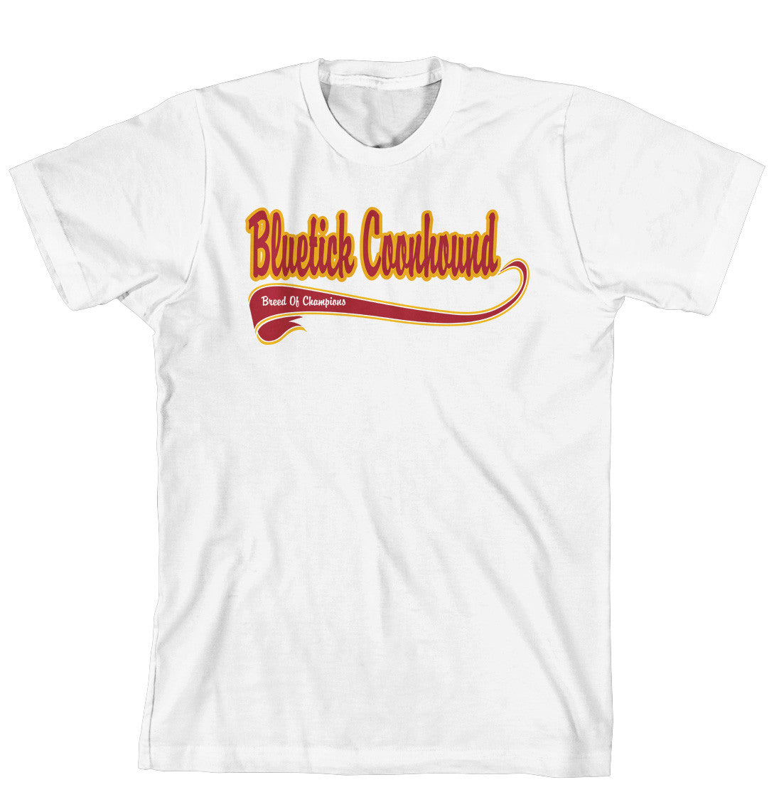 Purple Turtle Gifts - Breed of Champion Tee Shirt - Bluetick Coonhound