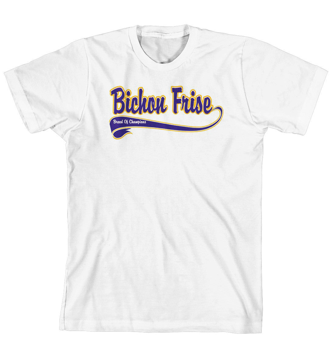 Breed of Champion Tee Blue Shirt - Bichon Frise