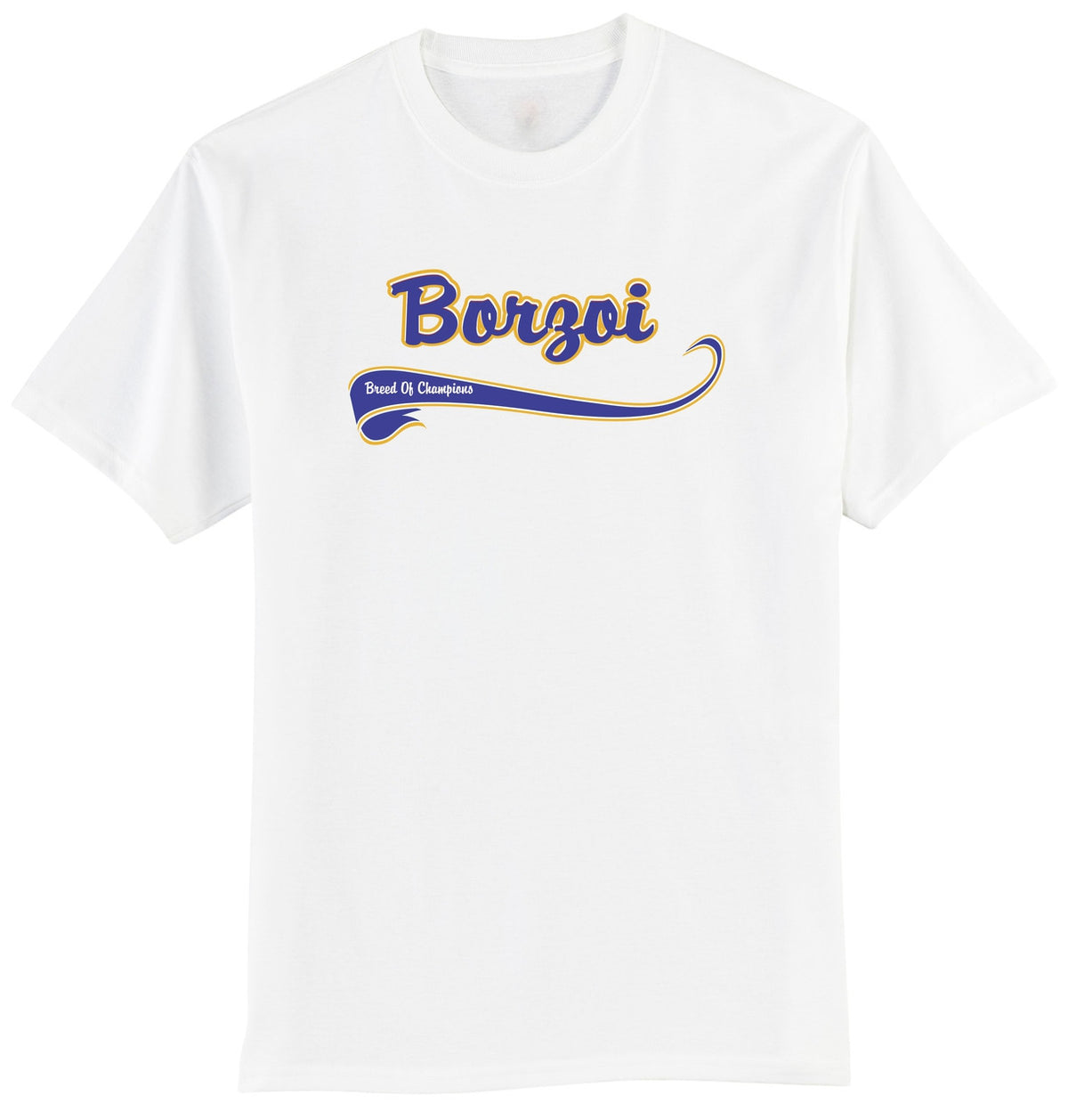 Breed of Champion Tee Blue Shirt - Borzoi