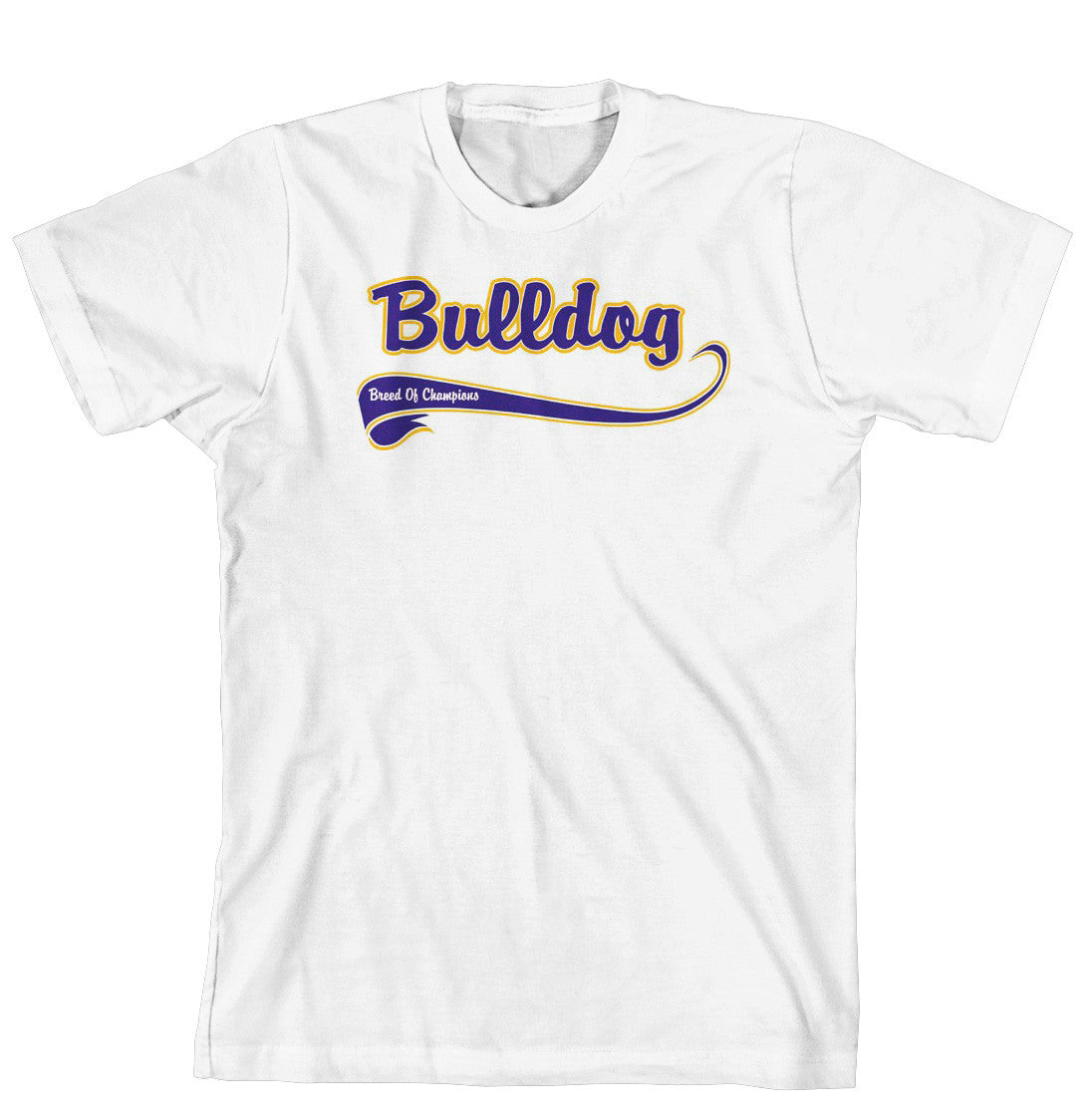 Breed of Champion Tee Blue Shirt - Bulldog