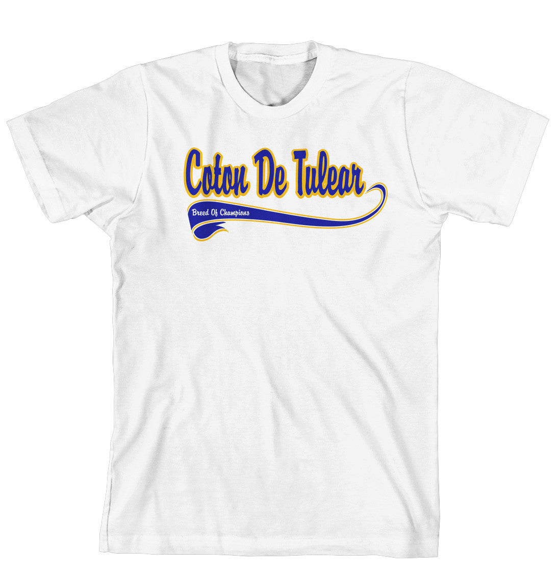 Purple Turtle Gifts - Breed of Champion (Blue) Tee Shirt - Coton De Tulear