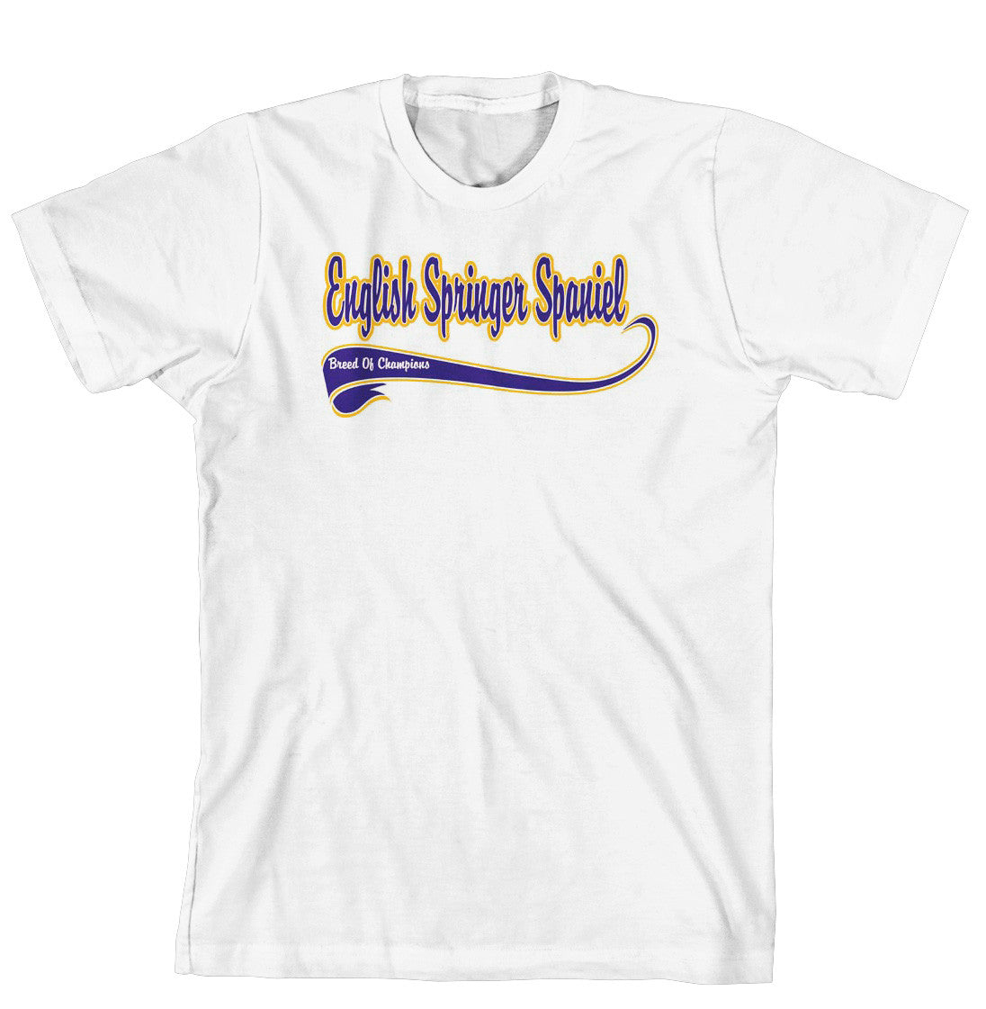 Breed of Champion Tee Blue Shirt - English Springer Spaniel