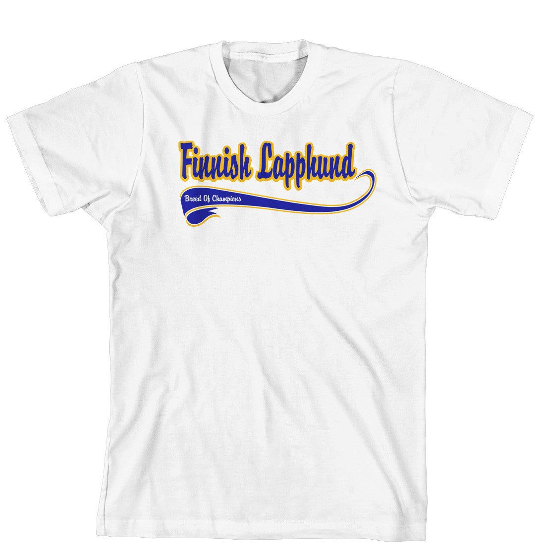 Purple Turtle Gifts - Breed of Champion (Blue) Tee Shirt - Finnish Lapphund
