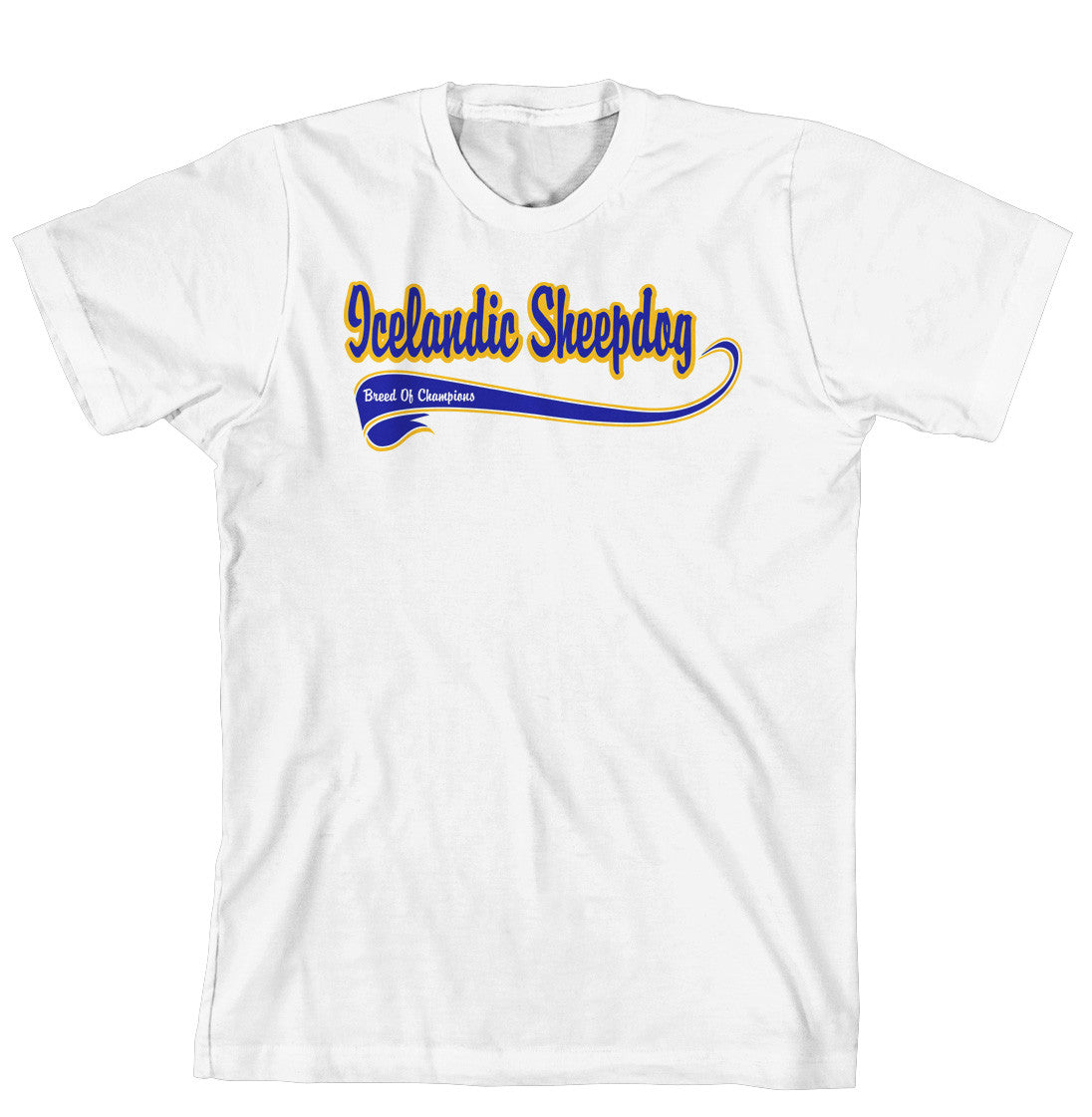 Purple Turtle Gifts - Breed of Champion (Blue) Tee Shirt - Icelandic Sheepdog