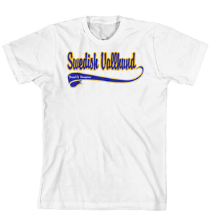 Purple Turtle Gifts - Breed of Champion (Blue) Tee Shirt - Swedish Vallhund