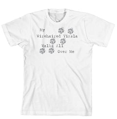 Purple Turtle Gifts - My Wirehaired Vizsla Walks All Over Me T-Shirt