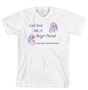 Purple Turtle Gifts - God Sent Me a Berger Picard T-shirt