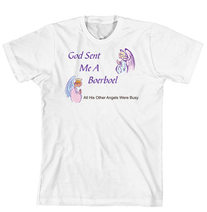 Purple Turtle Gifts - God Sent Me a Boerboel T-shirt