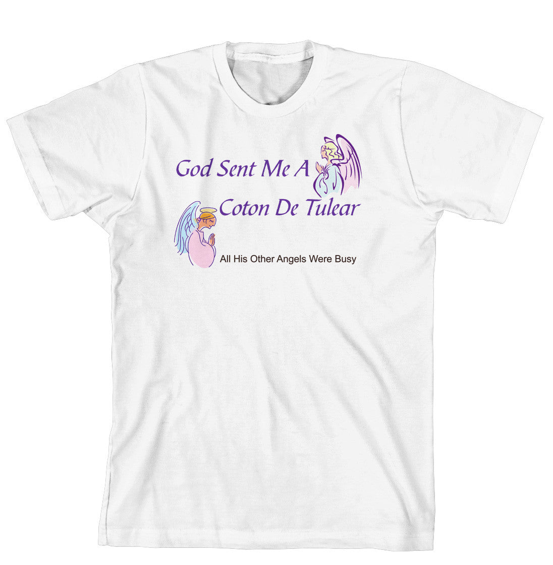 Purple Turtle Gifts - God Sent Me a Coton De Tulear T-shirt