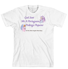 Purple Turtle Gifts - God Sent Me a Portuguese Podengo Pequeno T-shirt