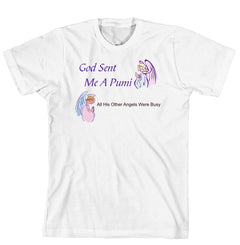 Purple Turtle Gifts - God Sent Me a Pumi T-shirt