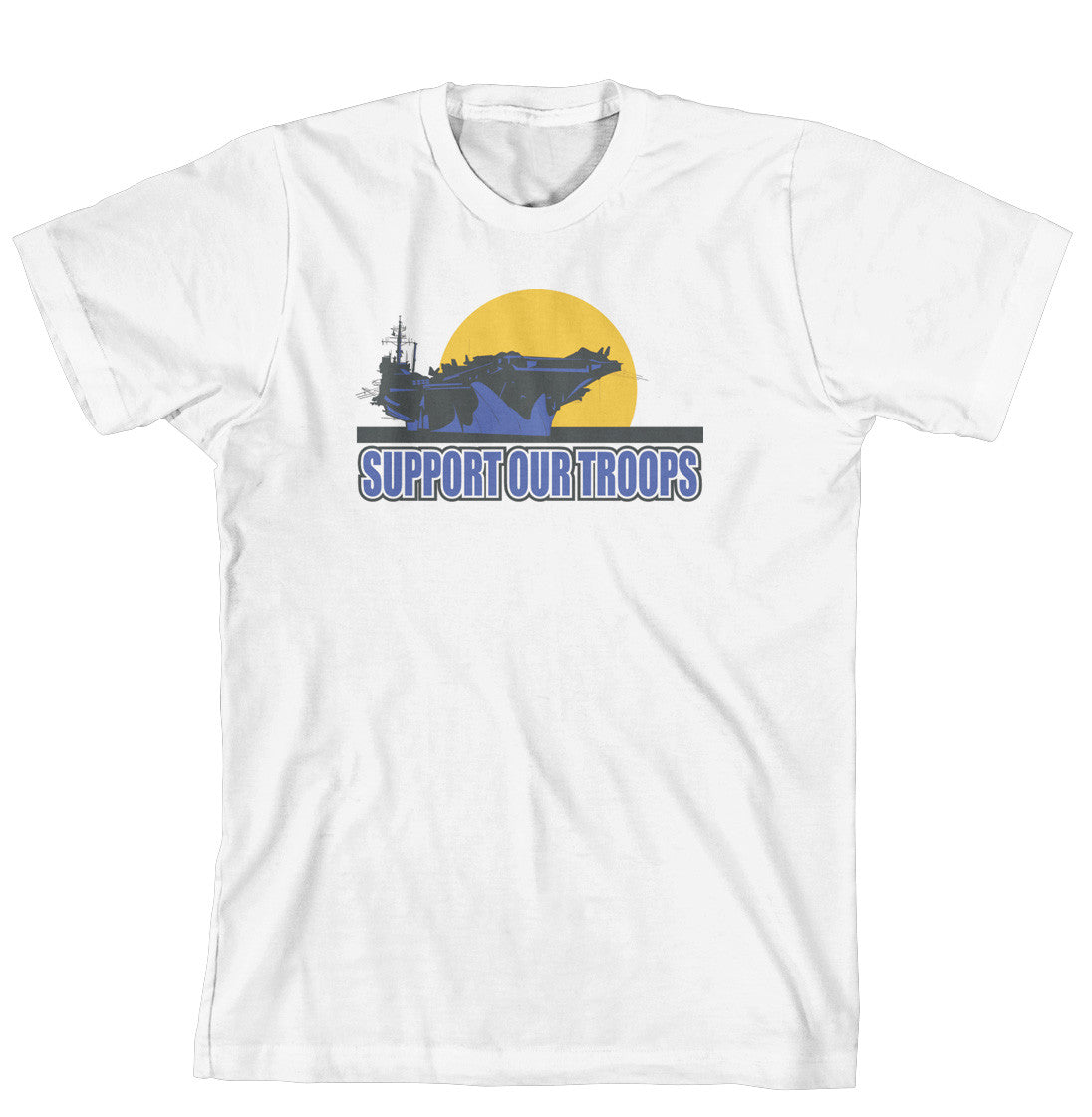 T-Shirt - Support Our Troops Aircraft Carrier (170-0047-000)