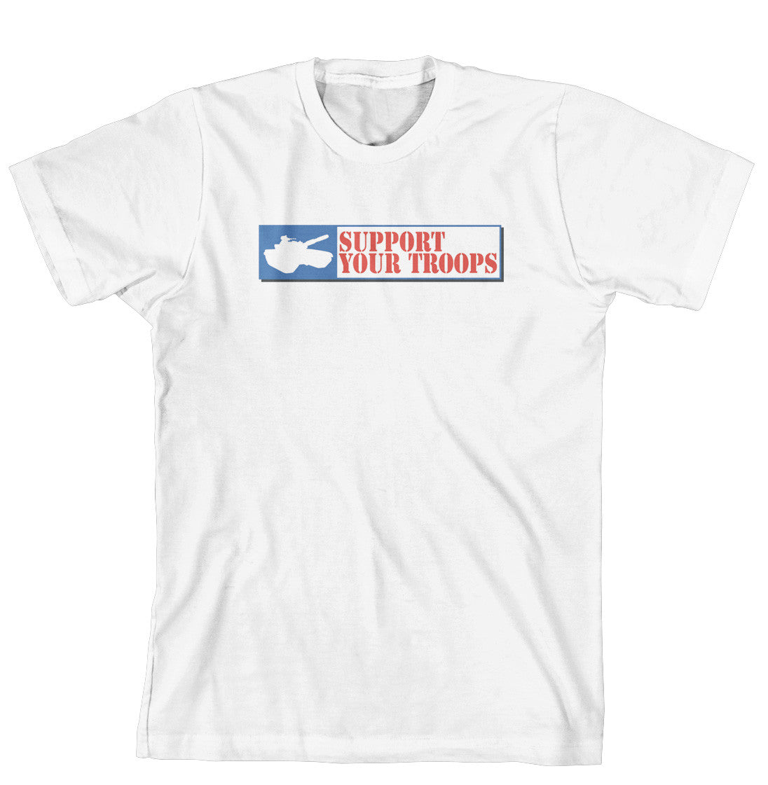 T-Shirt - Support Our Troops with White Tank (170-0051-000)