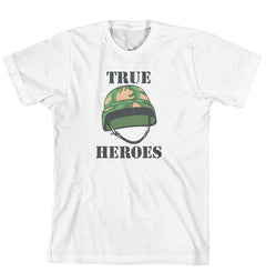 T-Shirt - True Heroes With Army Helmet (170-0054-000)