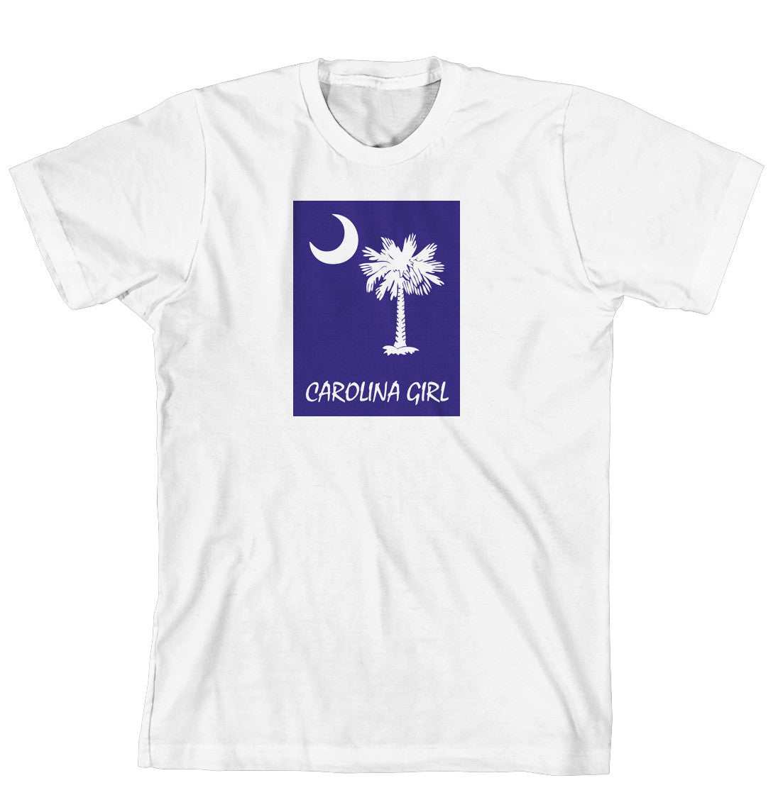 T-Shirt - Carolina Girl Palmetto & Moon, Solid Background (170-0061-004)