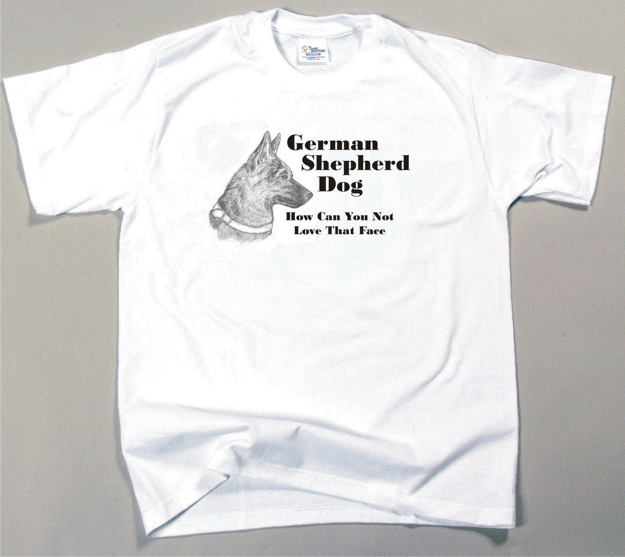 How Can You Not Love That Face T-shirt - German Shepherd (234B)