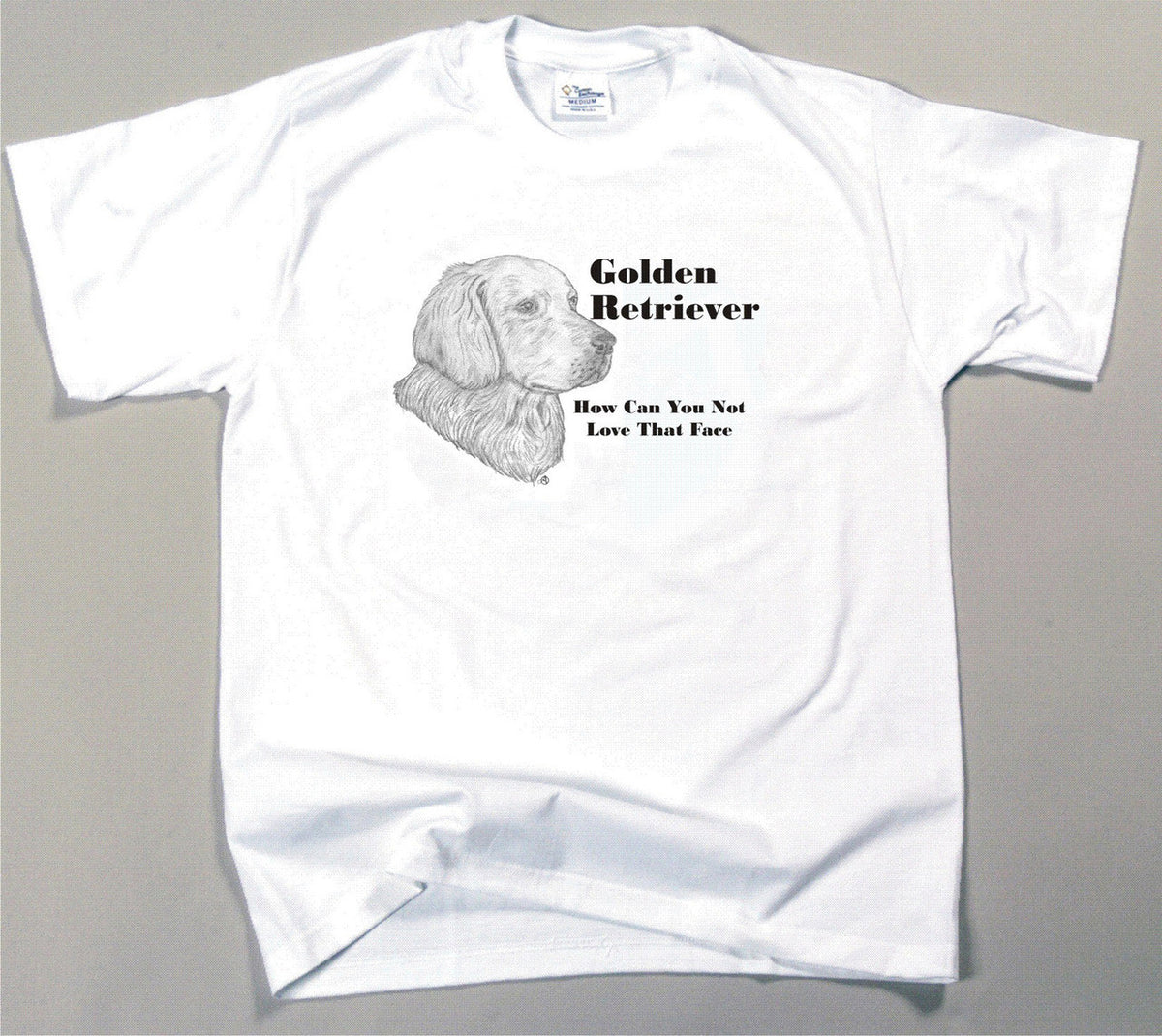 How Can You Not Love That Face T-shirt - Golden Retriever (244A)