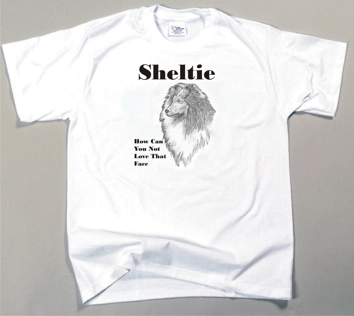 How Can You Not Love That Face T-shirt - Sheltie