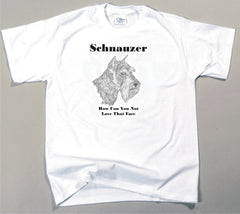 How Can You Not Love That Face T-shirt - Schnauzer