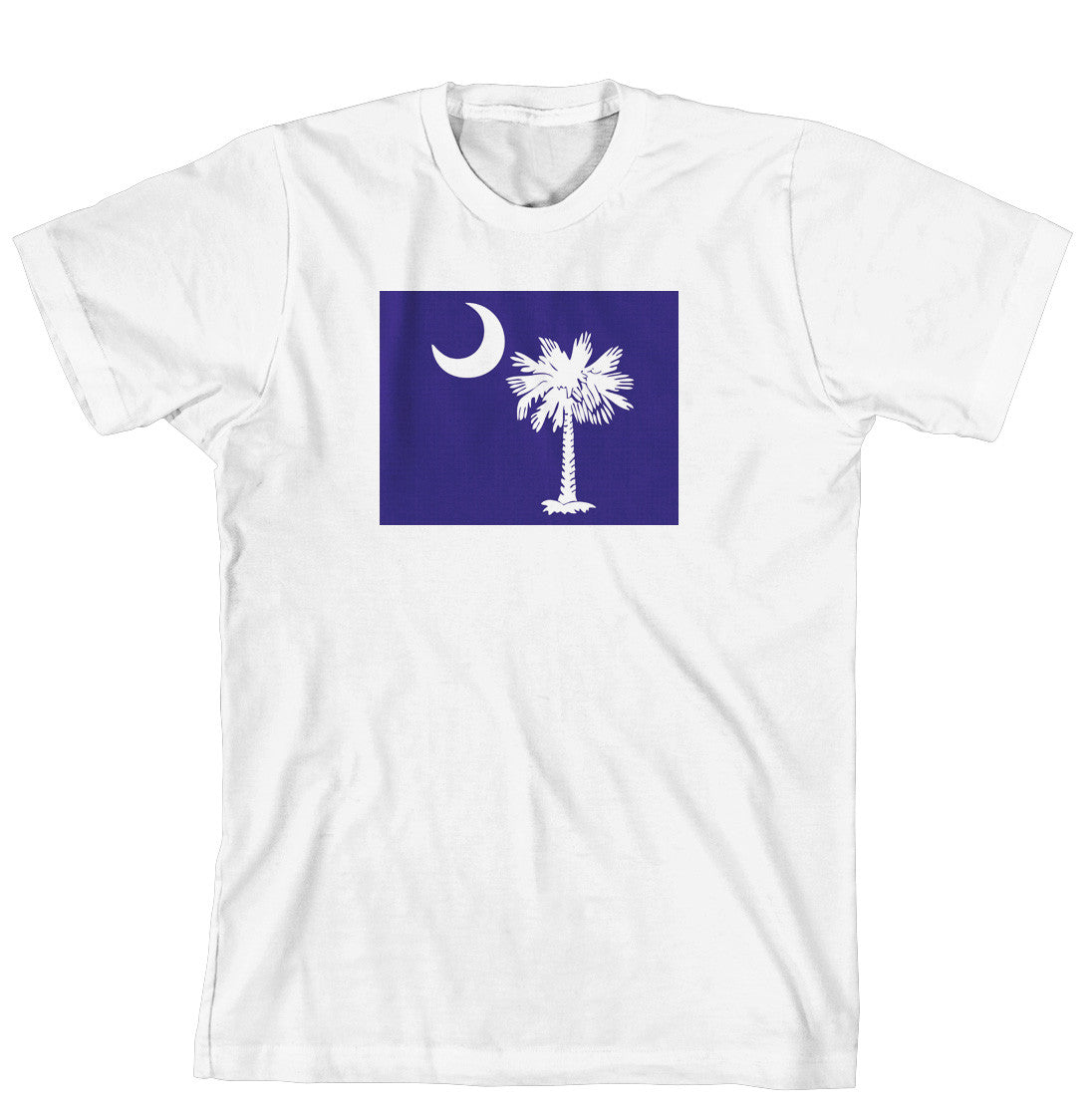T-Shirt - Palmetto Tree and moon on Solid Background (170-0076-004)