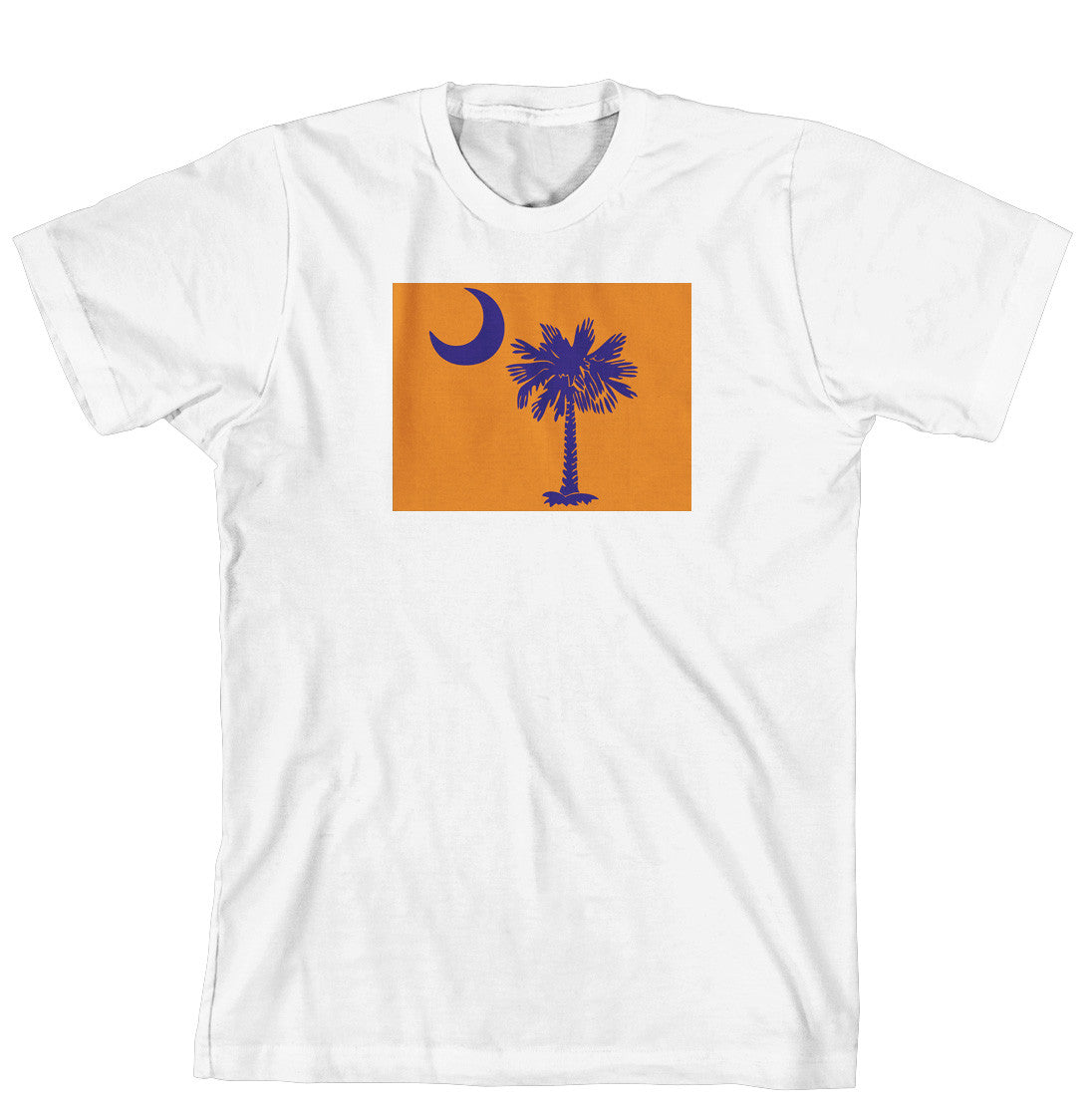 T-Shirt - Palmetto Tree and moon on Solid Background (170-0076-005)